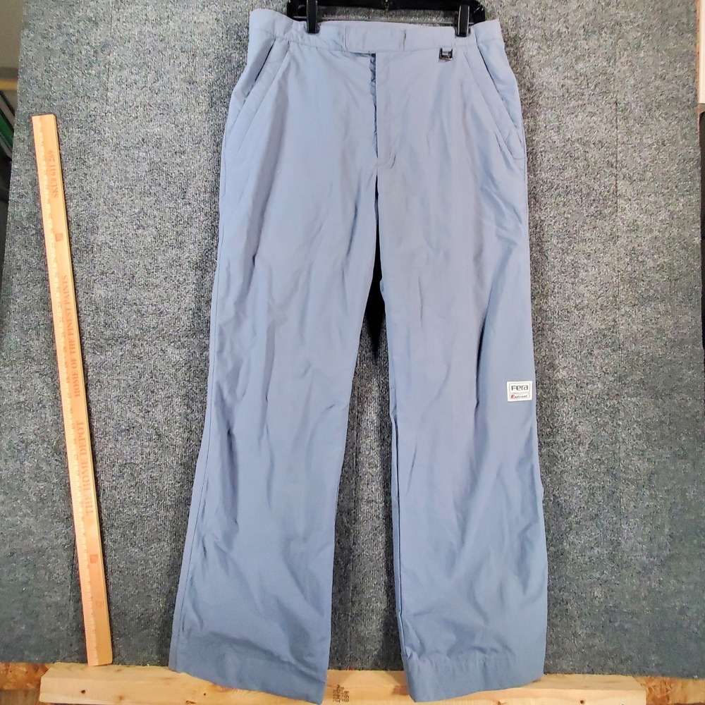 Fera Ski Pants Mens 38x32 Blue Gray Entrant Fabric Performance Vintage